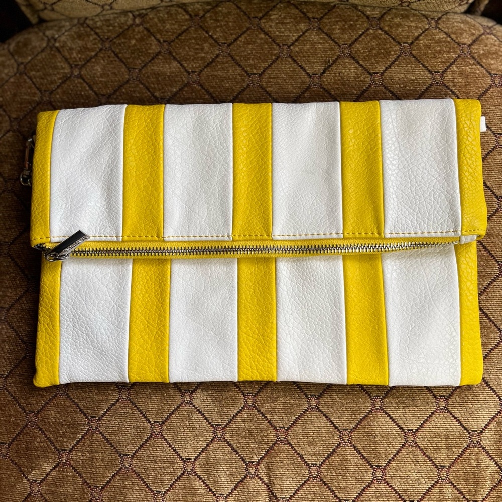 United Colors of Benetton stripe clutch/crossbody
